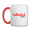 Zehlendorf Berlin - Tasse zweifarbig - Weiß/Rot