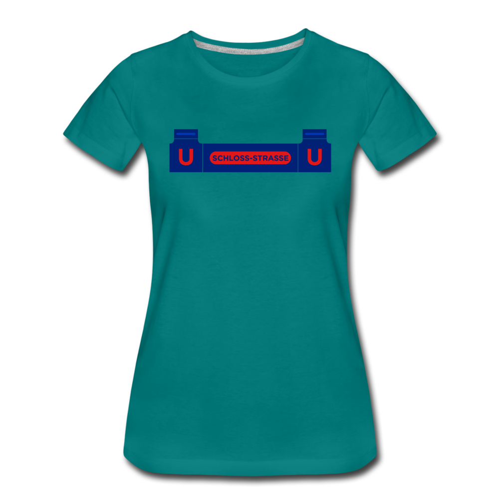 Schlossstrasse - Frauen Premium T-Shirt - Divablau