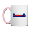 Schlossstrasse - Tasse zweifarbig - Weiß/Pink