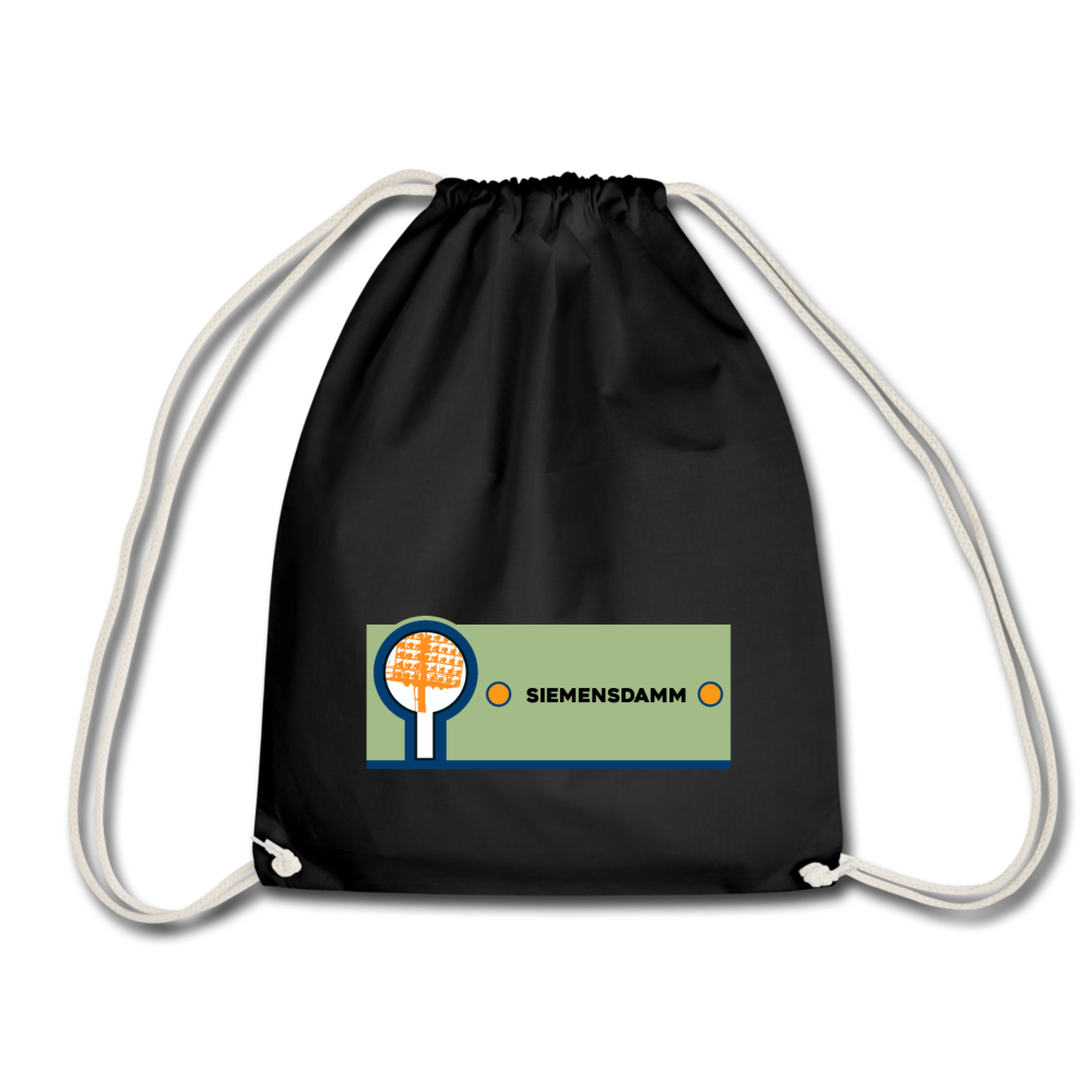 Siemensdamm - Turnbeutel - Schwarz