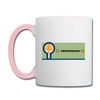 Siemensdamm - Tasse zweifarbig - Weiß/Pink