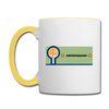 Siemensdamm - Tasse zweifarbig - Weiß/Gelb