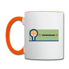 Siemensdamm - Tasse zweifarbig - Weiß/Orange