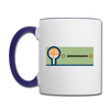 Siemensdamm - Tasse zweifarbig - Weiß/Kobaltblau