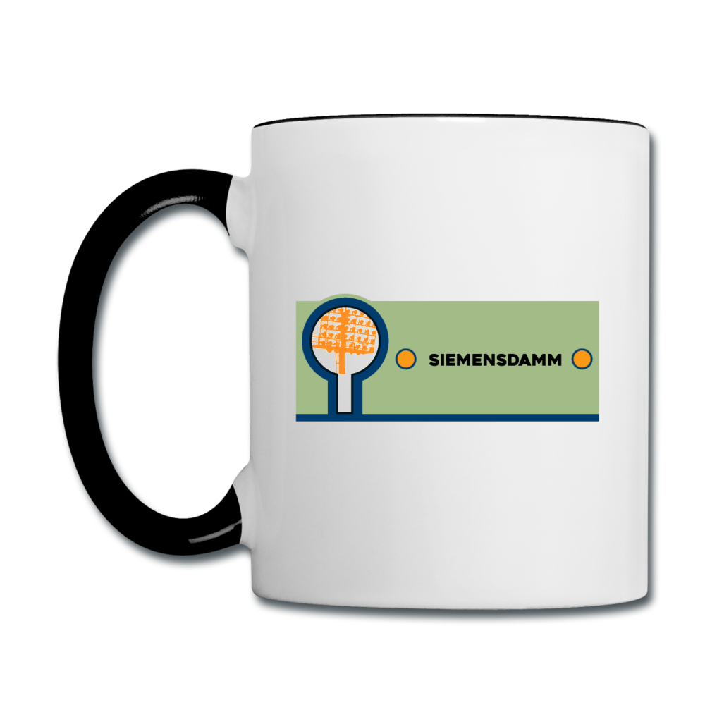 Siemensdamm - Tasse zweifarbig - Weiß/Schwarz