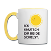Ick knutsch dir Sonne! - Tasse zweifarbig