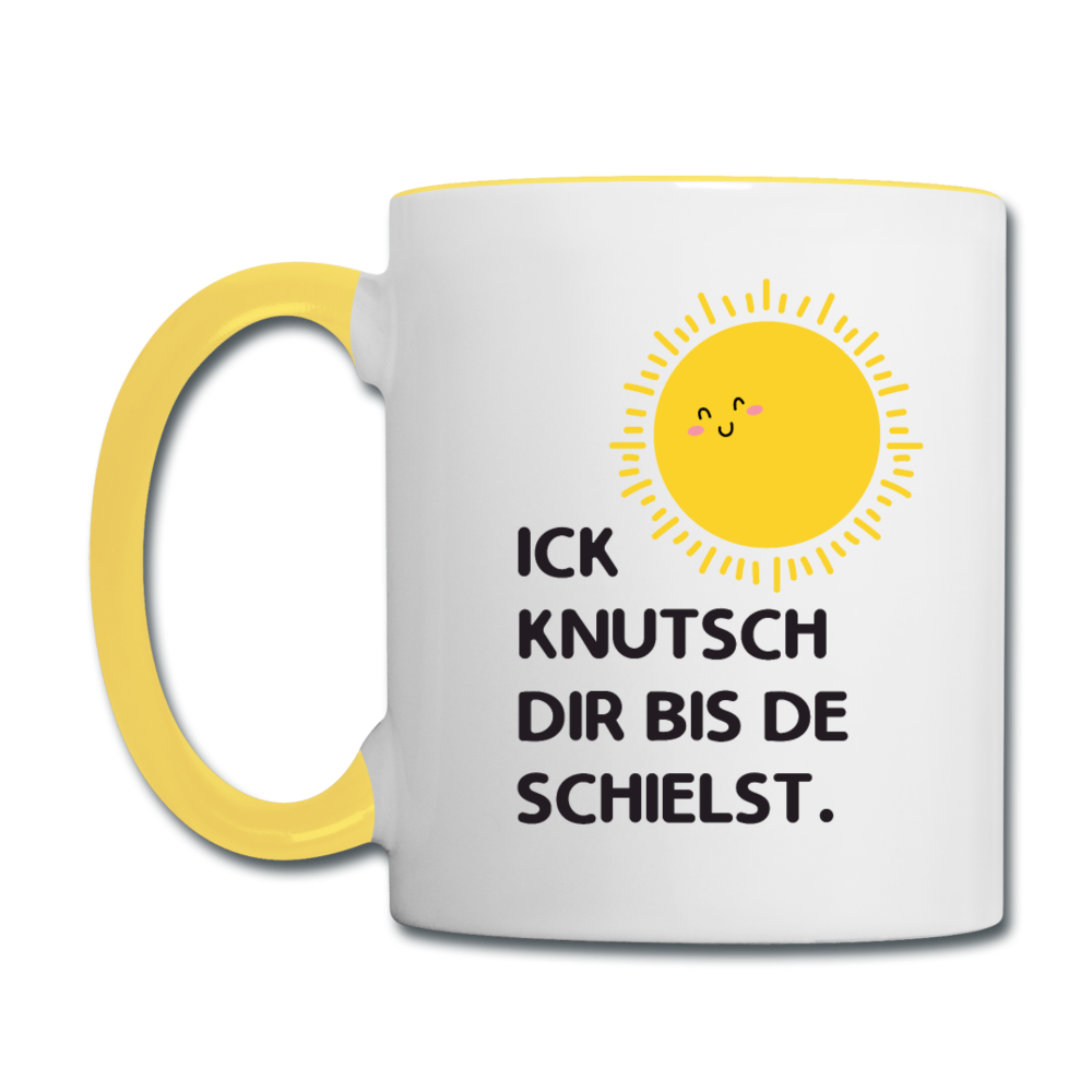 Ick knutsch dir Sonne! - Tasse zweifarbig