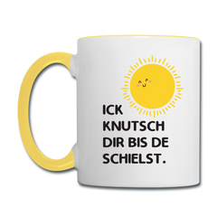 Ick knutsch dir Sonne! - Tasse zweifarbig