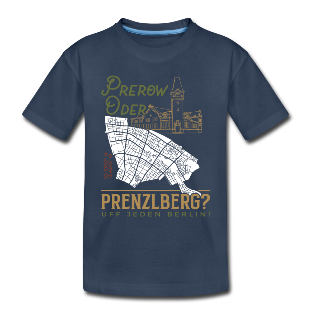 Prerow oder Prenzlberg - Kinder Premium T-Shirt - Navy
