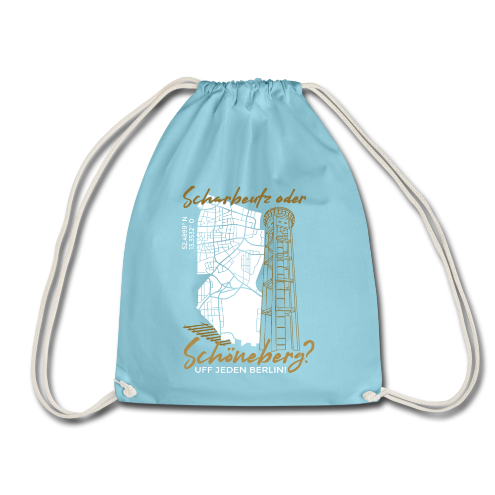Scharbeutz oder Schöneberg - Turnbeutel - Aqua