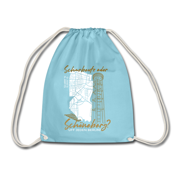 Scharbeutz oder Schöneberg - Turnbeutel - Aqua