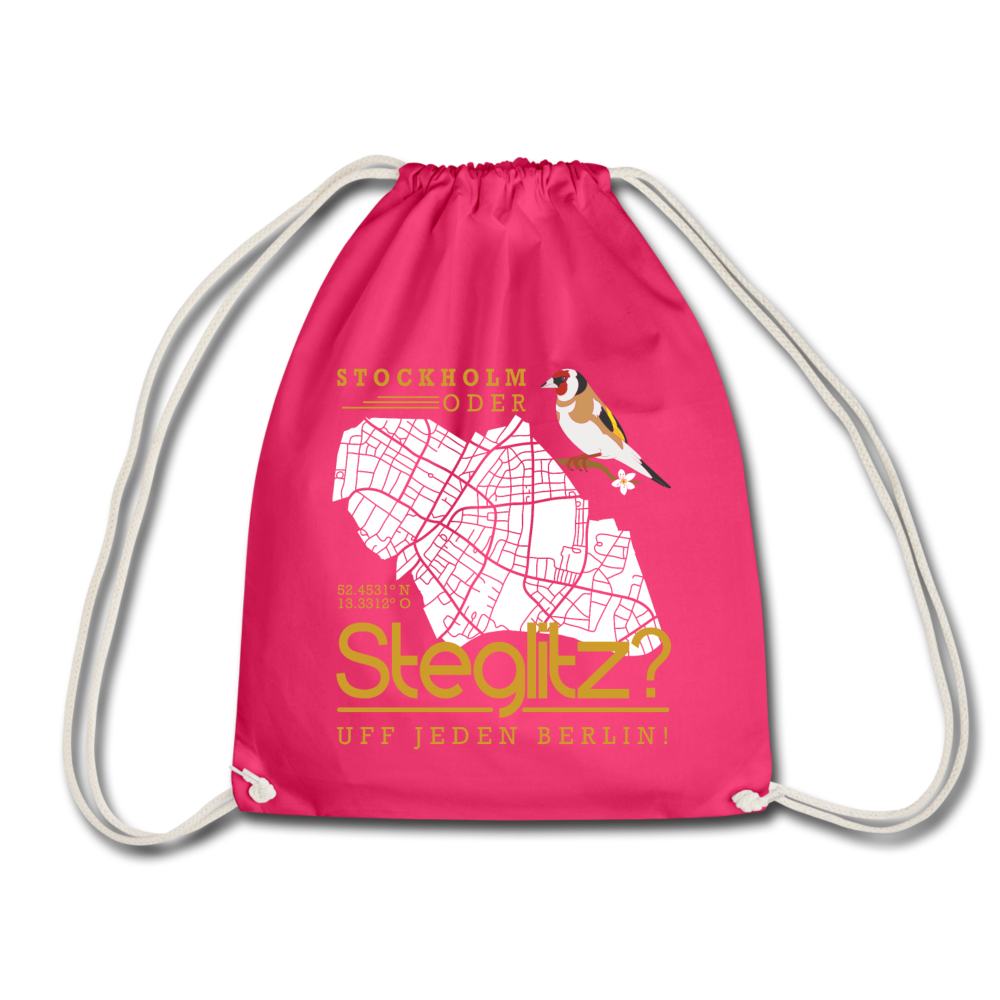 Stockholm oder Steglitz - Turnbeutel - Fuchsia