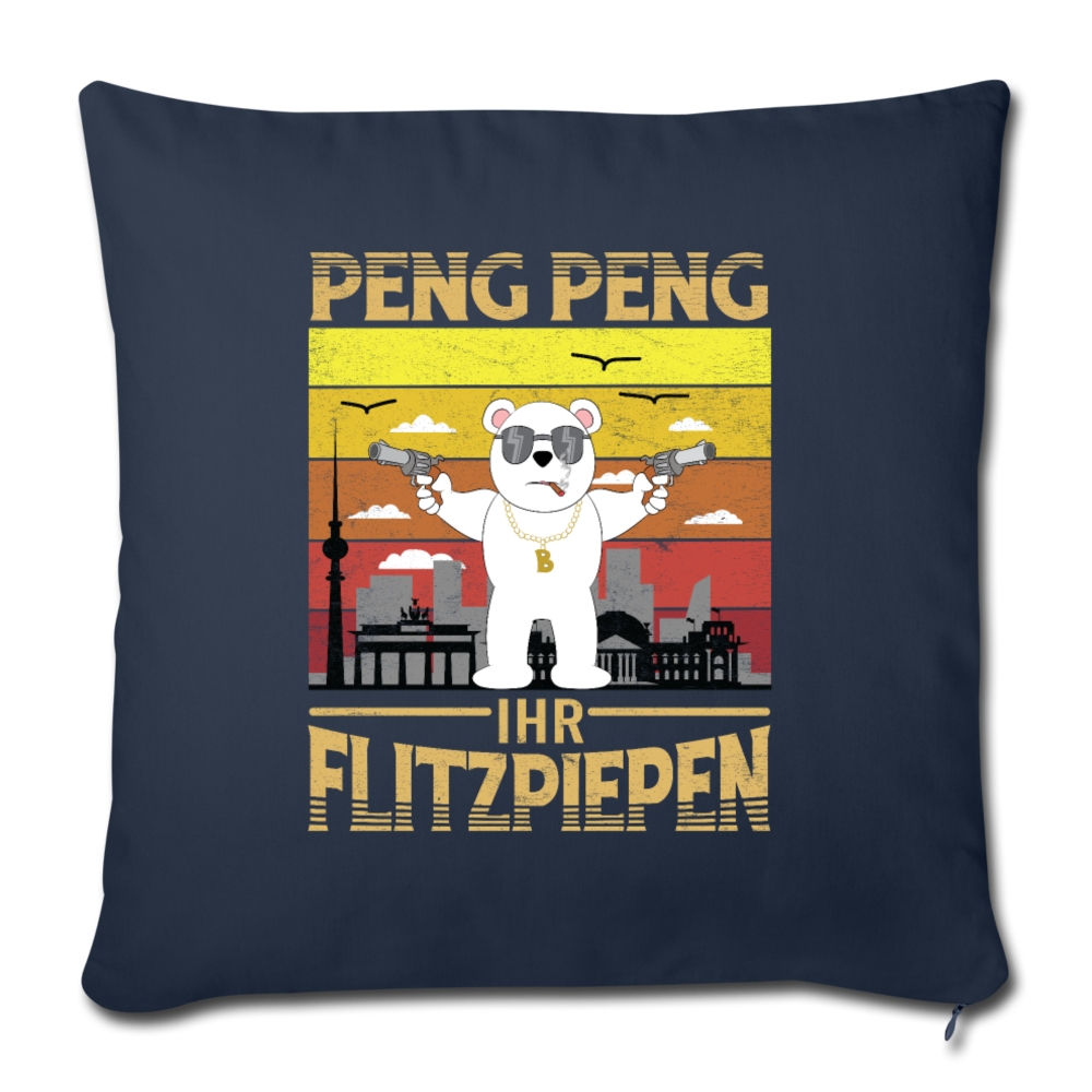 Peng Peng - Sofakissen mit Füllung (45 x 45 cm) - Navy