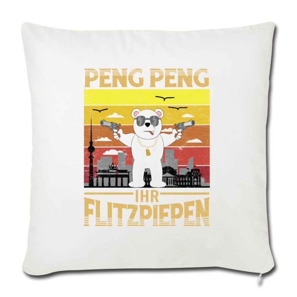 Peng Peng - Sofakissen mit Füllung (45 x 45 cm) - Naturweiß
