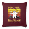 Peng Peng - Sofakissen mit Füllung (45 x 45 cm) - Burgunderrot
