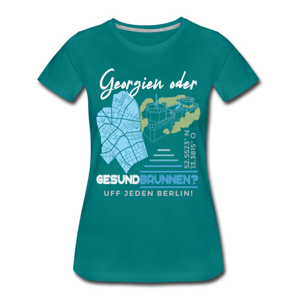 Georgien oder Gesundbrunnen - Frauen Premium T-Shirt - Divablau