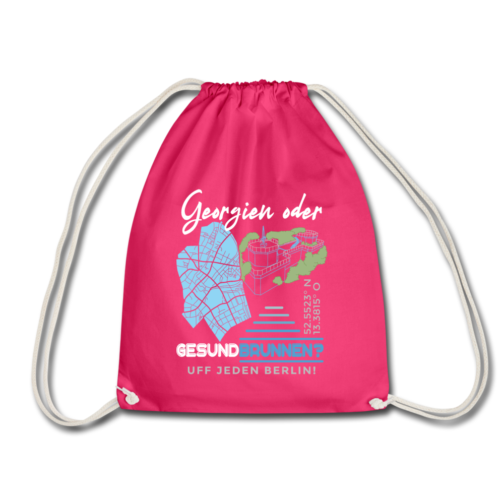 Georgien oder Gesundbrunnen - Turnbeutel - Fuchsia