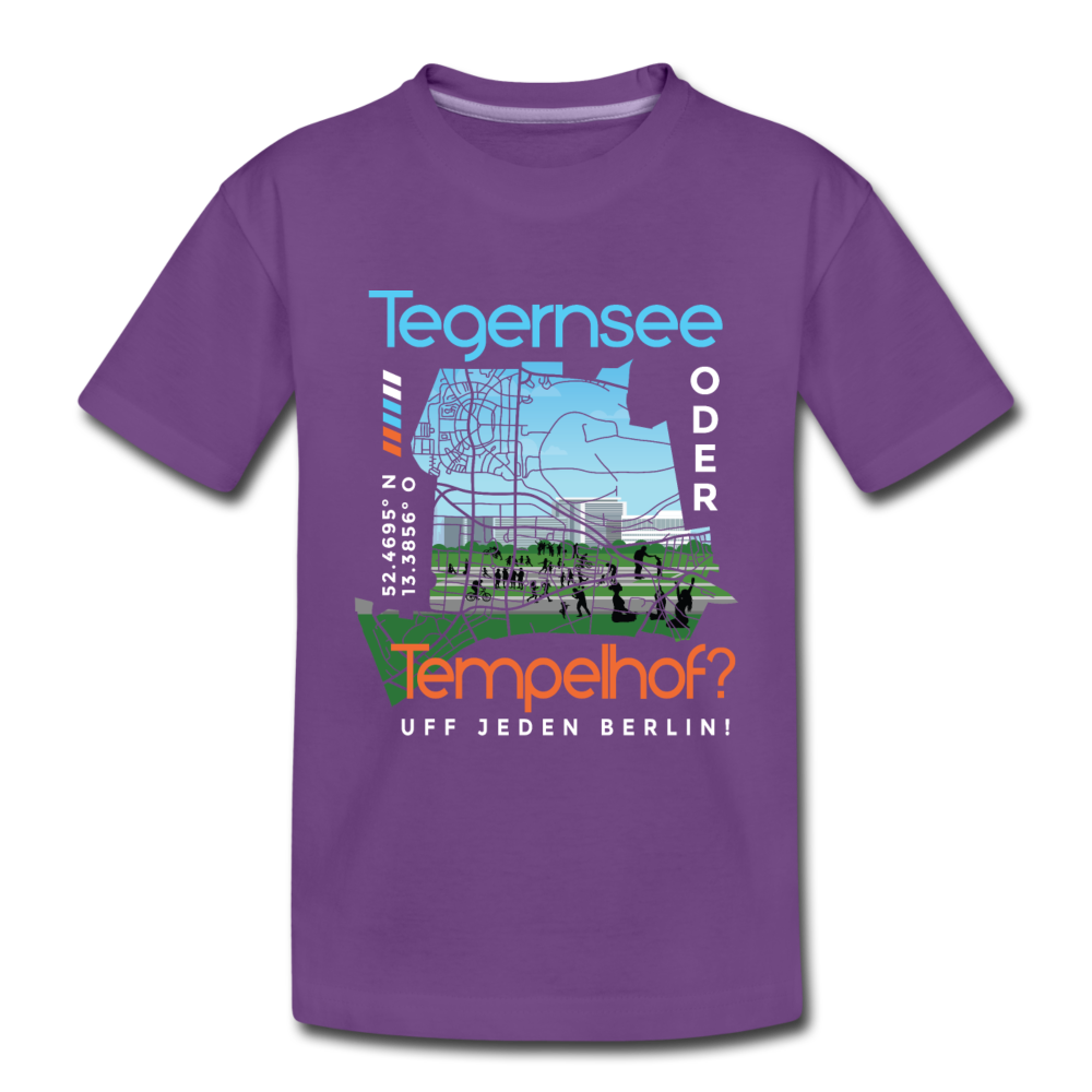 Tegernsee oder Tempelhof - Kinder Premium T-Shirt - Lila
