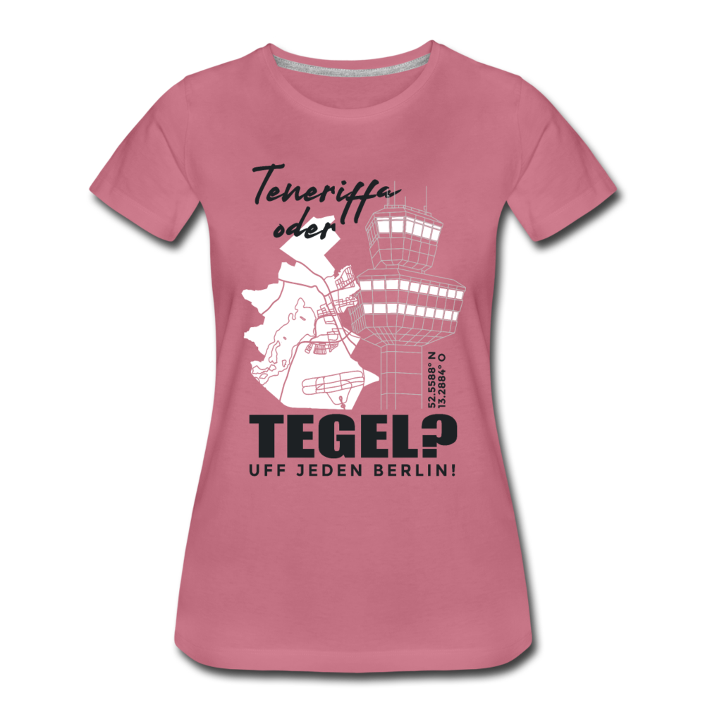 Teneriffa oder Tegel - Frauen Premium T-Shirt - Malve