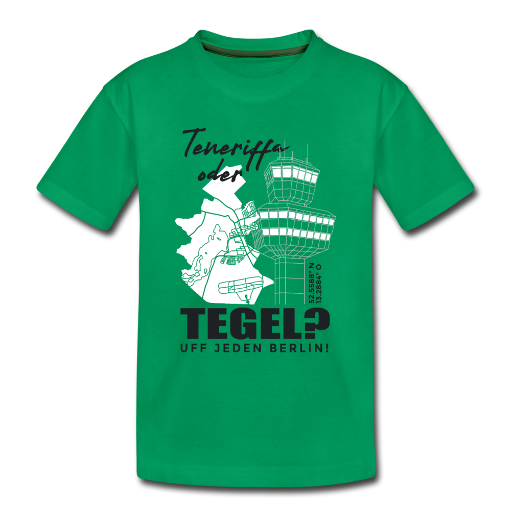 Teneriffa oder Tegel - Kinder Premium T-Shirt - Kelly Green