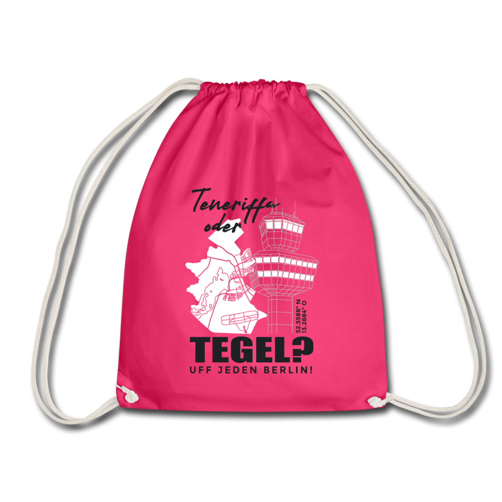 Teneriffa oder Tegel - Turnbeutel - Fuchsia