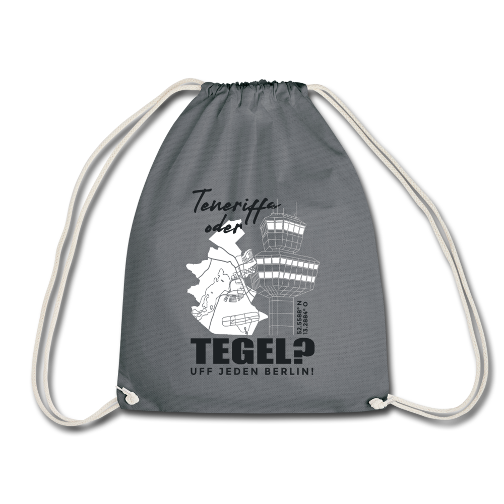 Turnbeutel mit dem Motiv Teneriffa oder Tegel.