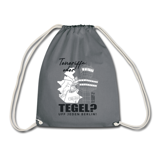 Turnbeutel mit dem Motiv Teneriffa oder Tegel.