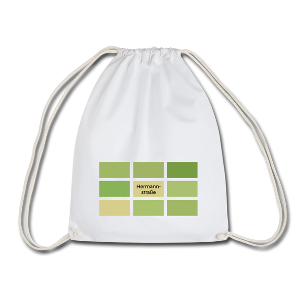 Hermanstrasse - Turnbeutel - Weiß