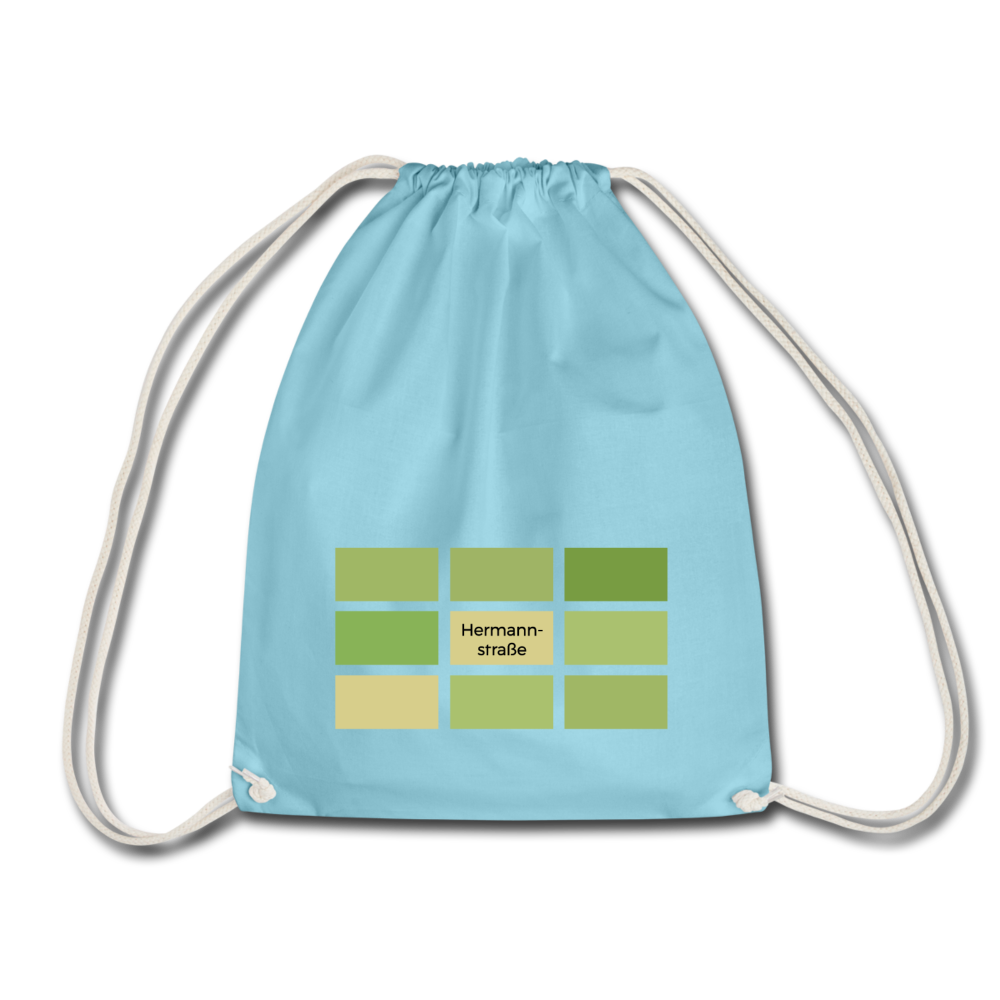 Hermanstrasse - Turnbeutel - Aqua