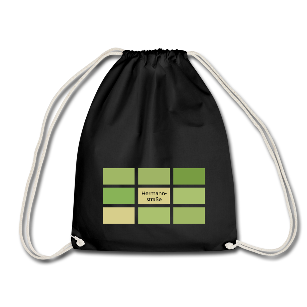 Hermanstrasse - Turnbeutel - Schwarz