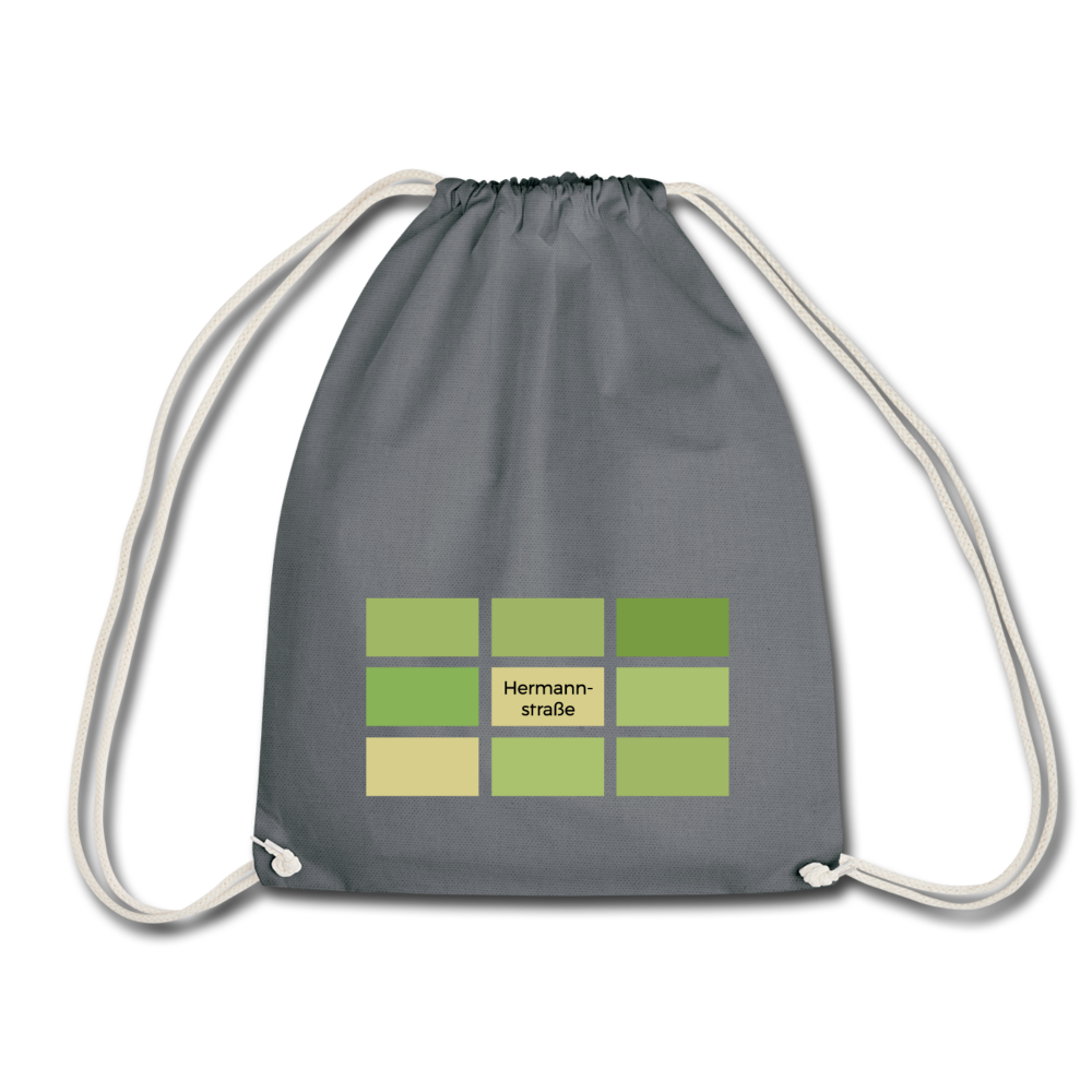 Hermanstrasse - Turnbeutel - Grau