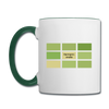 Hermanstrasse - Tasse zweifarbig - Weiß/Dunkelgrün