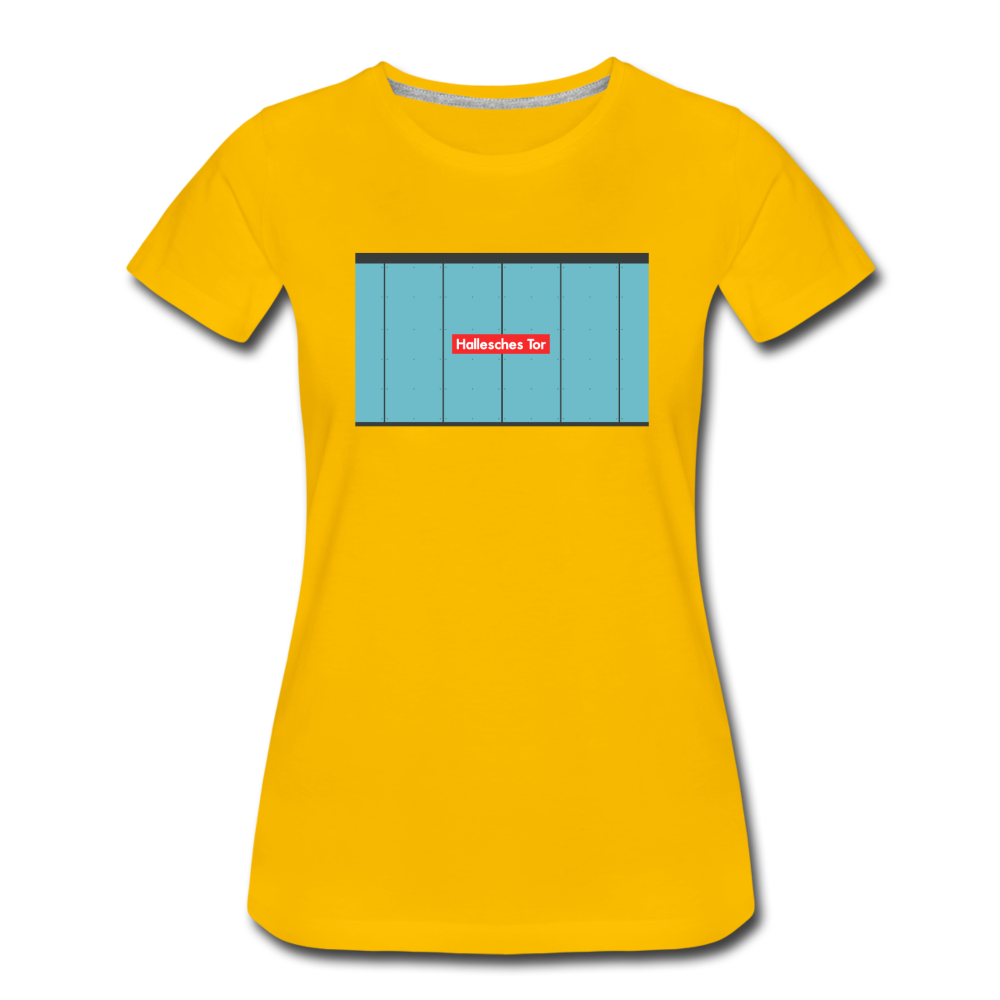 Hallesches Tor - Frauen Premium T-Shirt - Sonnengelb