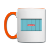 Hallesches Tor - Tasse zweifarbig - Weiß/Orange