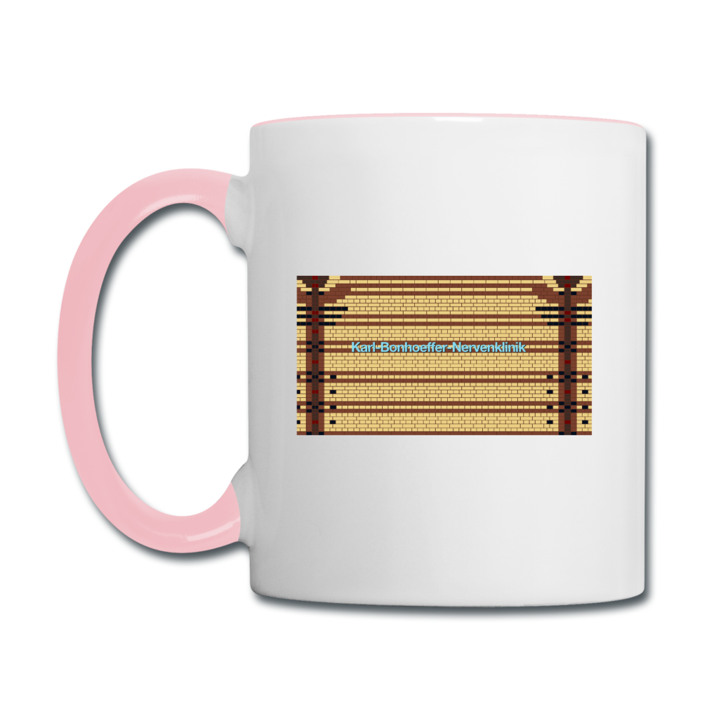 Karl-Bonhoeffer-Nervenklinik - Tasse zweifarbig - Weiß/Pink