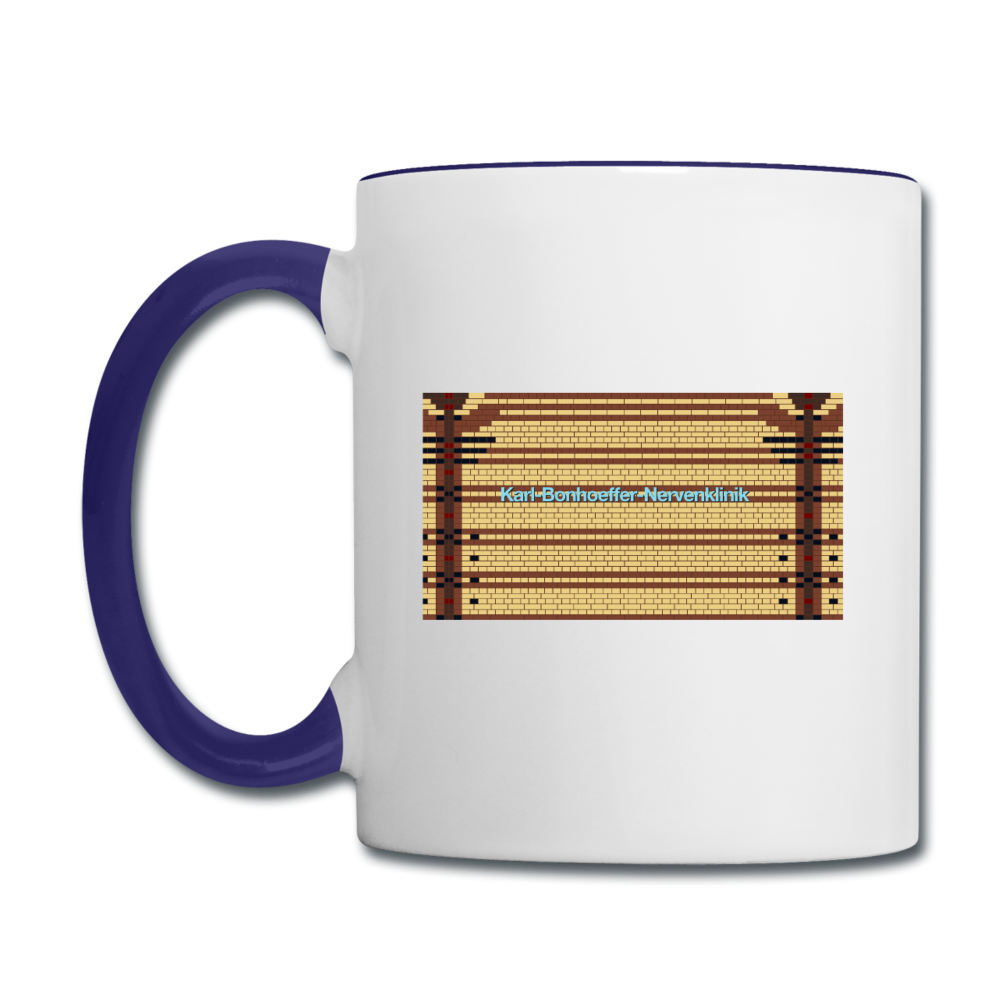 Karl-Bonhoeffer-Nervenklinik - Tasse zweifarbig - Weiß/Kobaltblau
