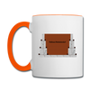 Rathaus Reinickendorf - Tasse zweifarbig - Weiß/Orange