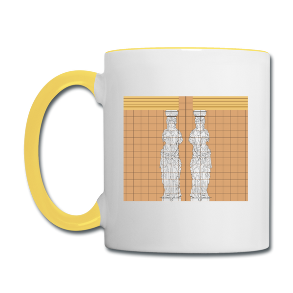 Residenzstrasse - Tasse zweifarbig - Weiß/Gelb