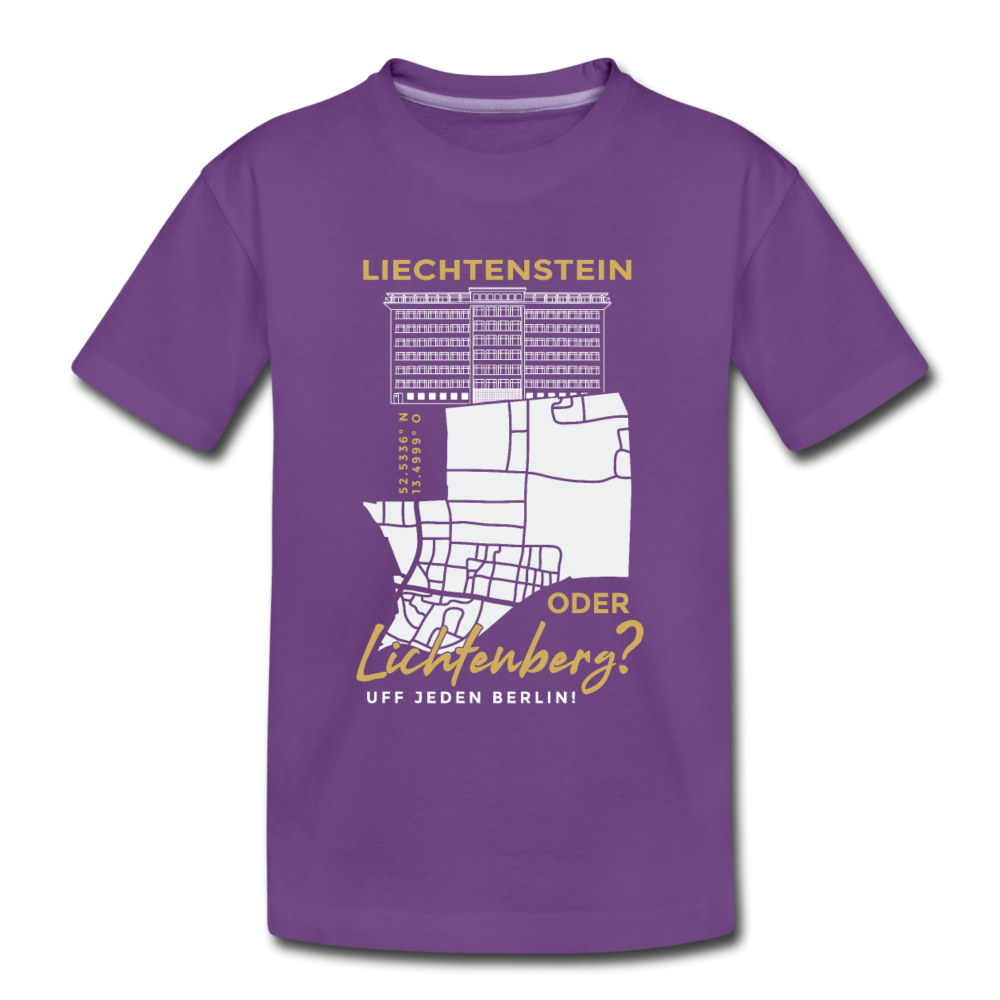 Liechtenstein oder Lichtenberg - Kinder Premium T-Shirt - Lila