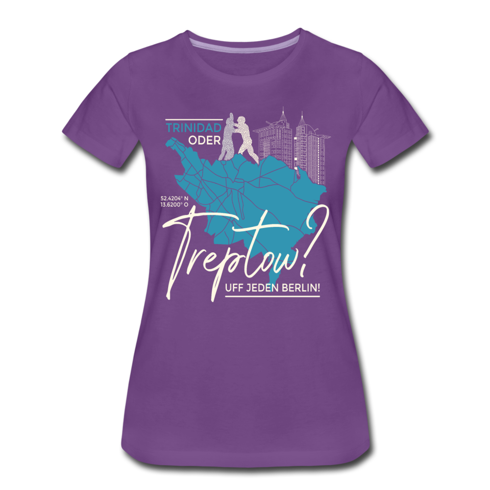 Trinidad oder Treptow - Frauen Premium T-Shirt - Lila