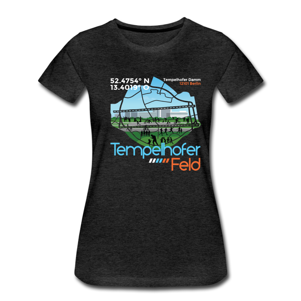 Tempelhofer Feld - Frauen Premium T-Shirt - Anthrazit