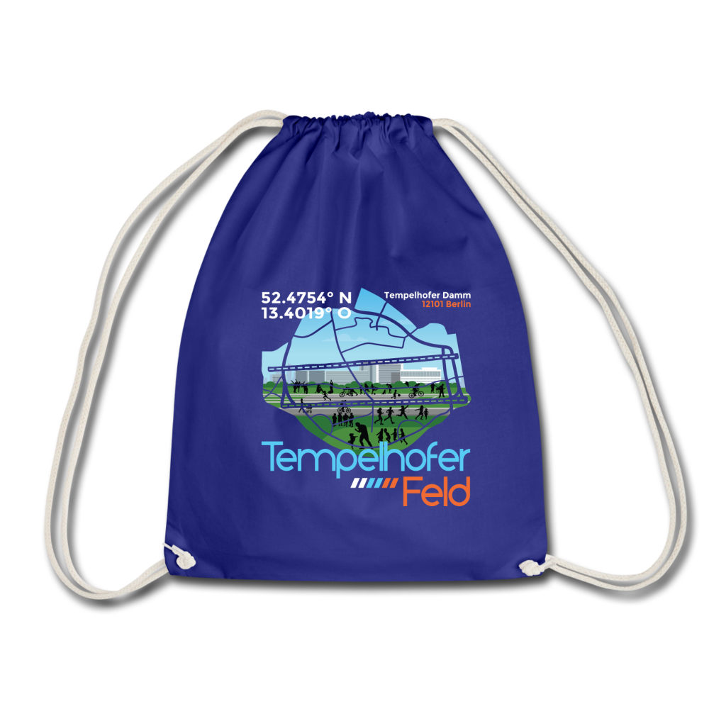 Tempelhofer Feld - Turnbeutel - Königsblau
