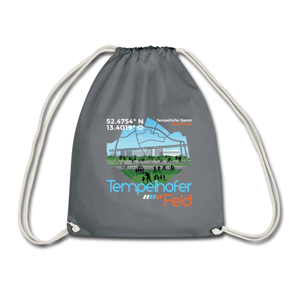 Tempelhofer Feld - Turnbeutel - Grau