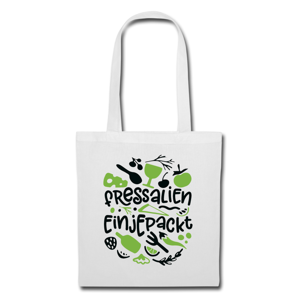 Fressalien einjepackt! - Stoffbeutel - Weiß