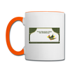 Franz-Neumann-Platz - Tasse zweifarbig - Weiß/Orange