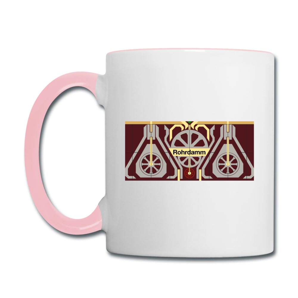 Rohrdamm  - Tasse zweifarbig - Weiß/Pink