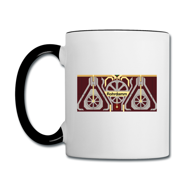Rohrdamm  - Tasse zweifarbig - Weiß/Schwarz