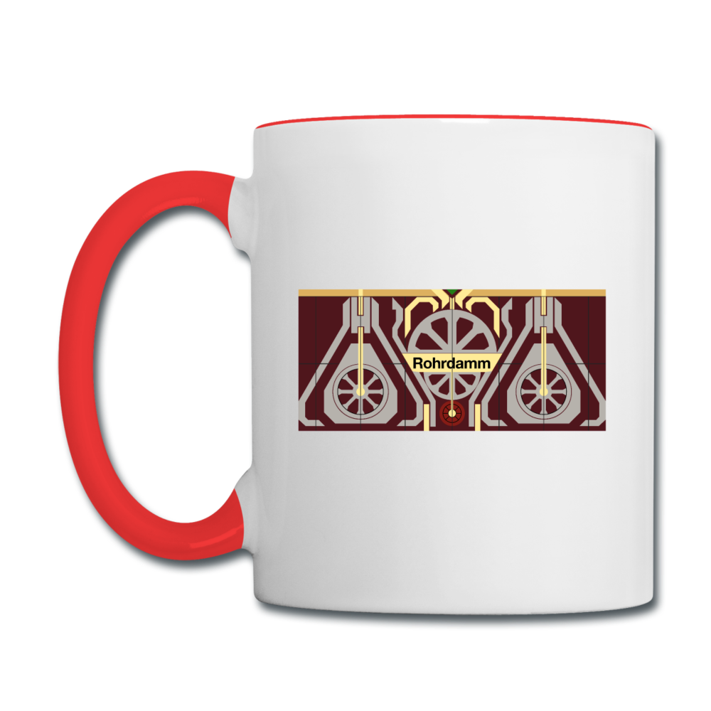 Rohrdamm  - Tasse zweifarbig - Weiß/Rot