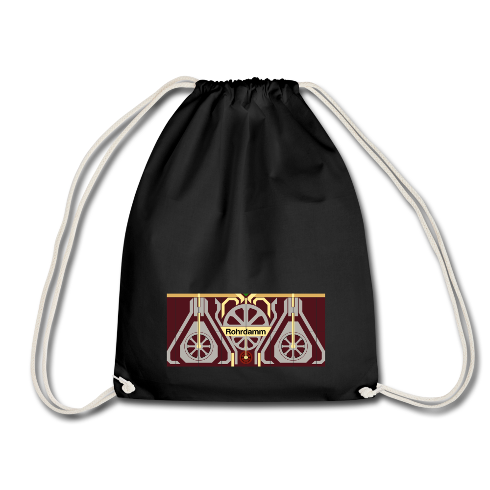 Rohrdamm  - Turnbeutel - Schwarz