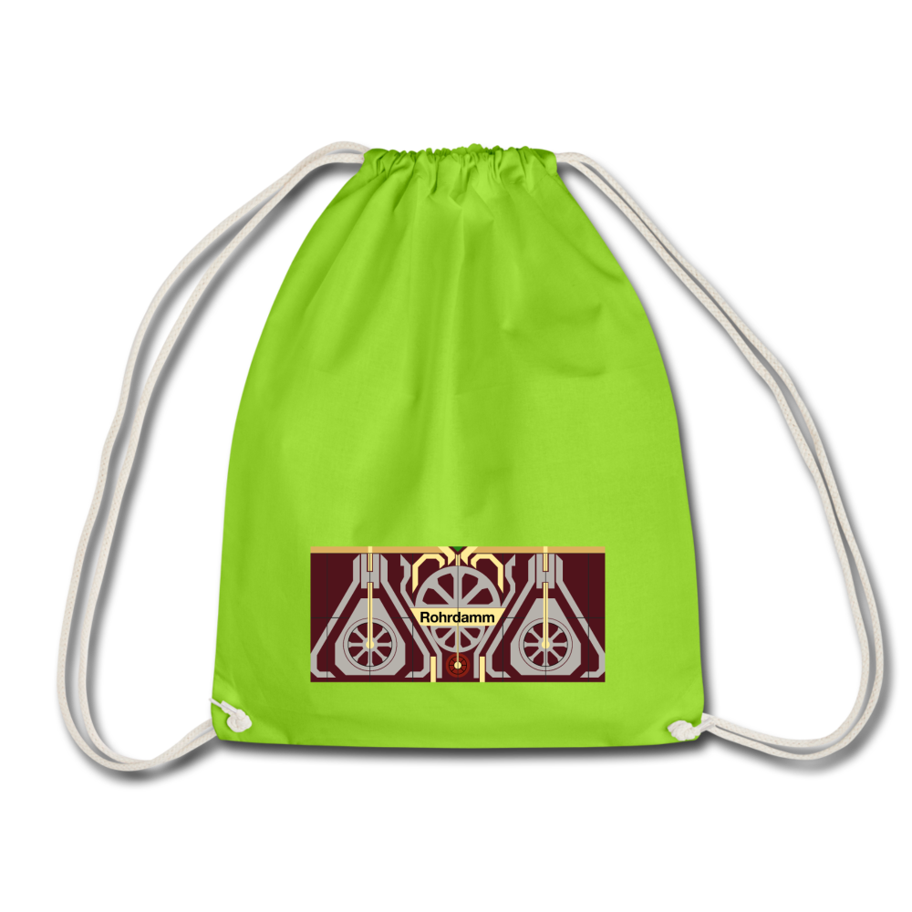 Rohrdamm  - Turnbeutel - Neongrün